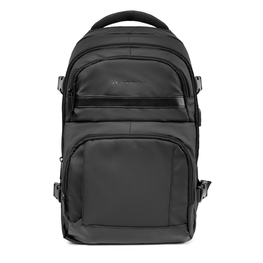 Wozinsky WPW-20L - reppu kannettavan tietokoneen lokerolla, 20 l, USB-portti, musta