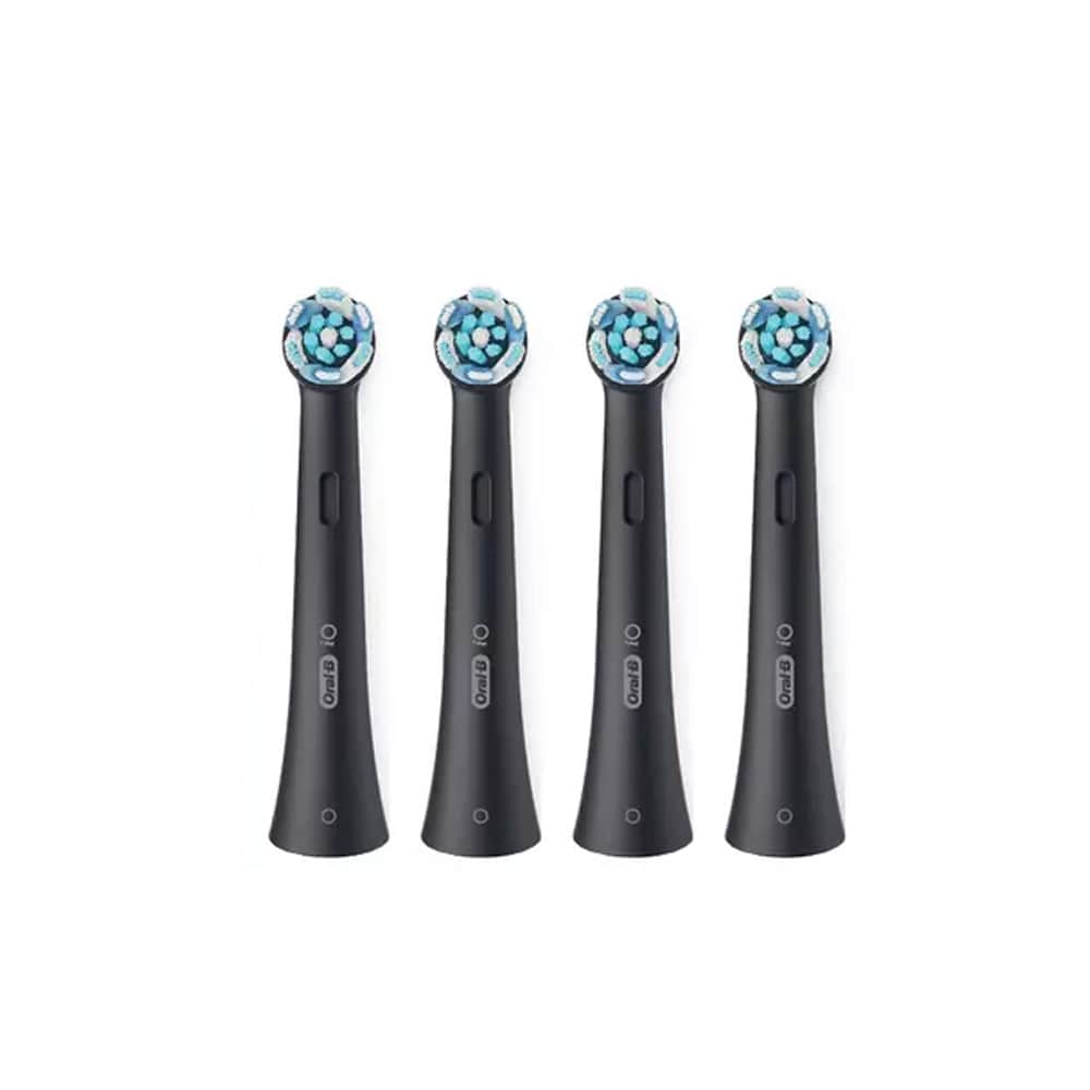 Braun Oral-B iO Ultimate Clean 4-pack - Svart / harjanpäät sähköhammasharjaan / iO yhteensopivat harjanpäät