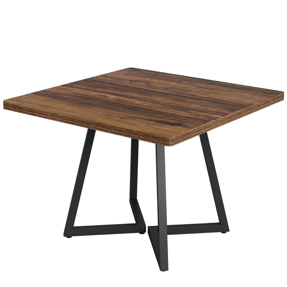 Ruokapöytä 80 x 80 cm / neliönmuotoinen pöytä 4 hengelle / kompakti keittiönpöytä metallirungolla