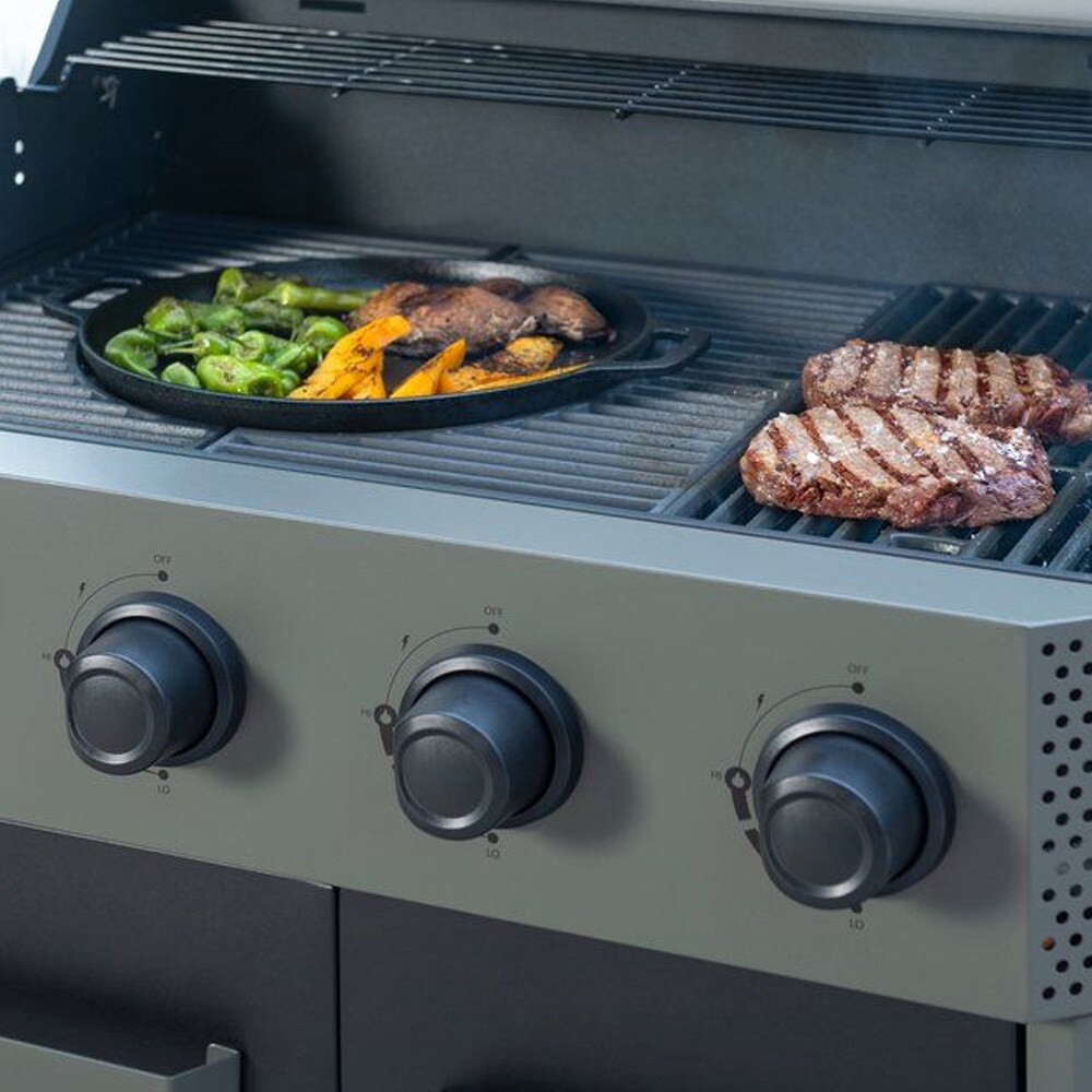 Mustang valurautainen paistinpannu 30 cm sopii Gourmet 4+1 / valurautainen grillipannu