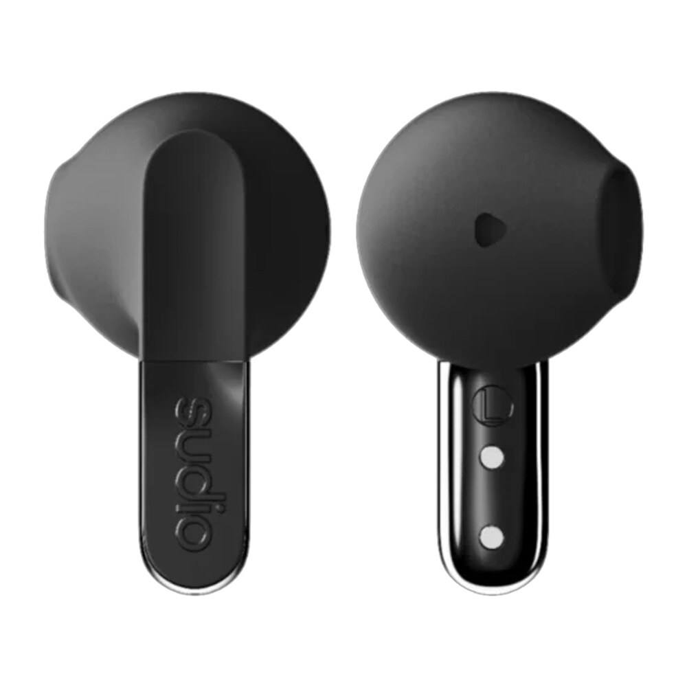 Sudio N3 true wireless -nappikuulokkeet / langattomat in-ear-kuulokkeet Bluetooth 5.4:llä ja latauskotelolla – Musta