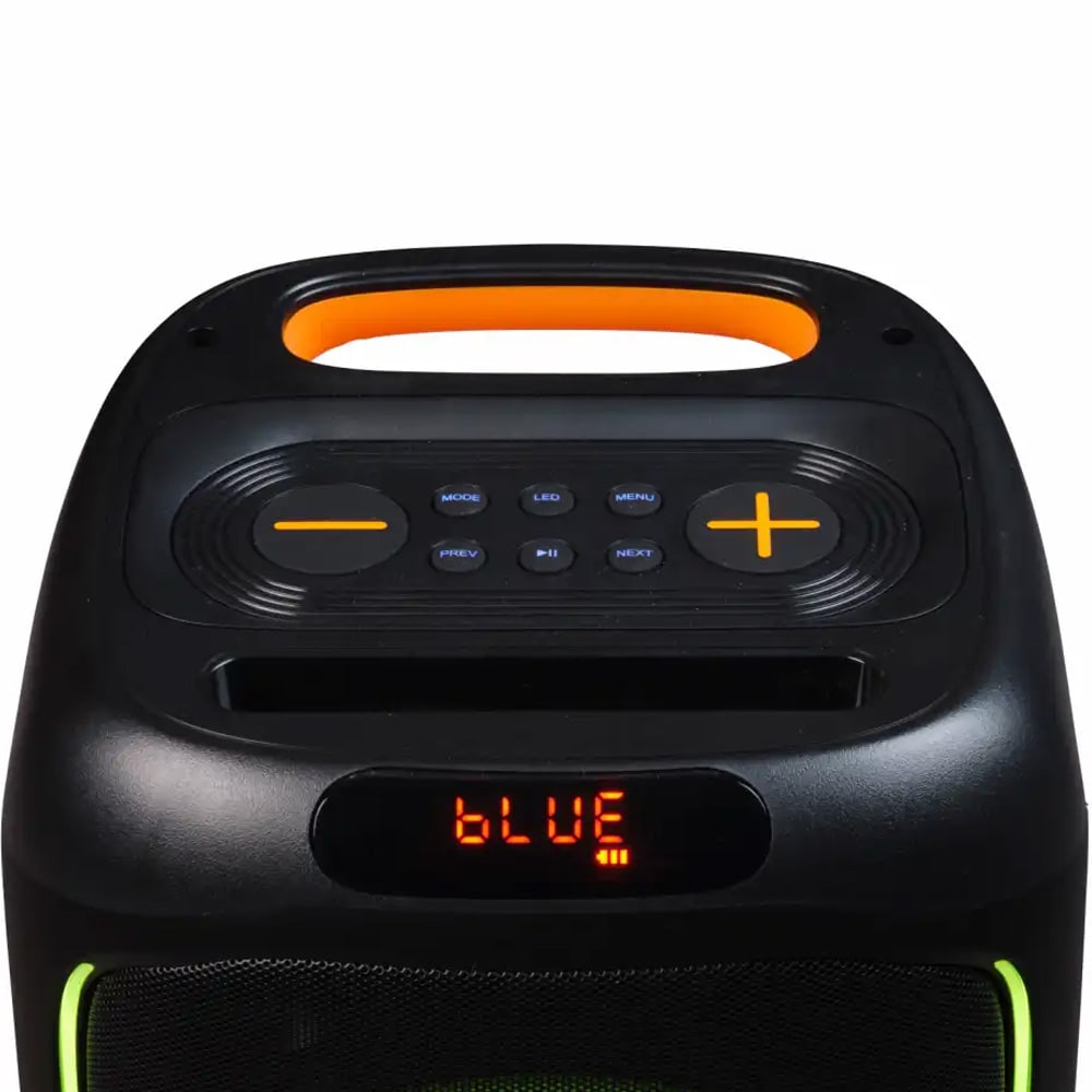 Denver BPS-165 bilekaiutin / Bluetooth-kaiutin LED-valoilla, mikrofonitulolla ja 20 W RMS -teholla