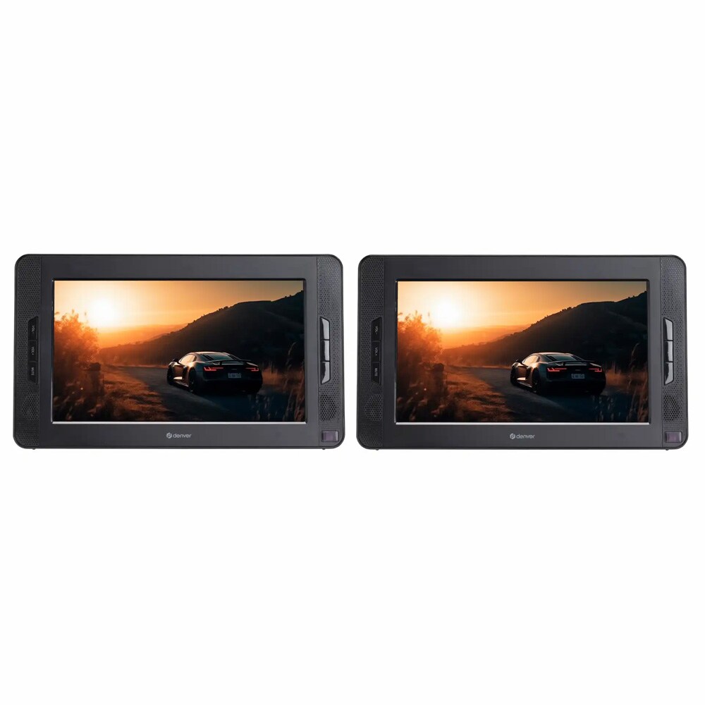 Denver MTW-1098 kannettava DVD-soitin / kaksi 10 tuuman näyttöä autoon, USB- ja SD-toisto