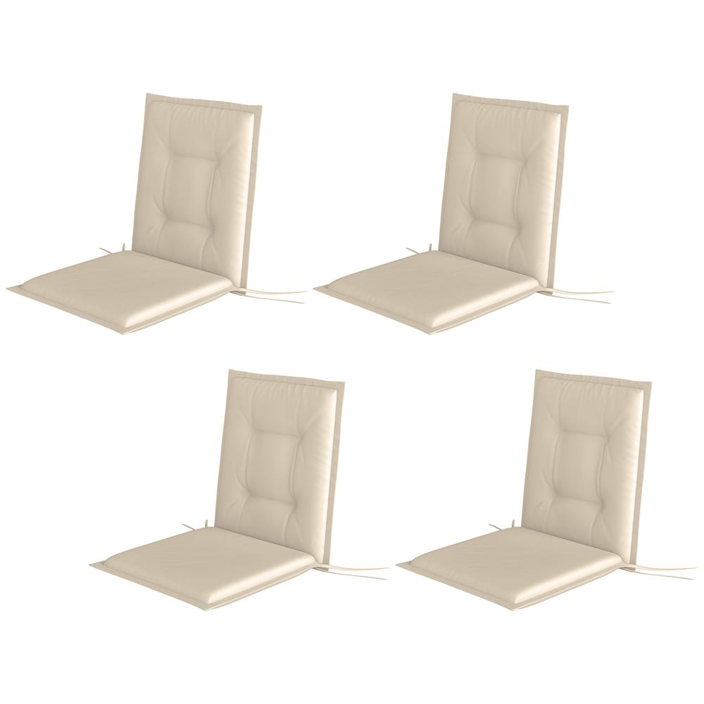 4 tuolityynyä 108 cm - Beige / Istuintyynyt / Puutarhatyynyt / Puutarhatyynyt