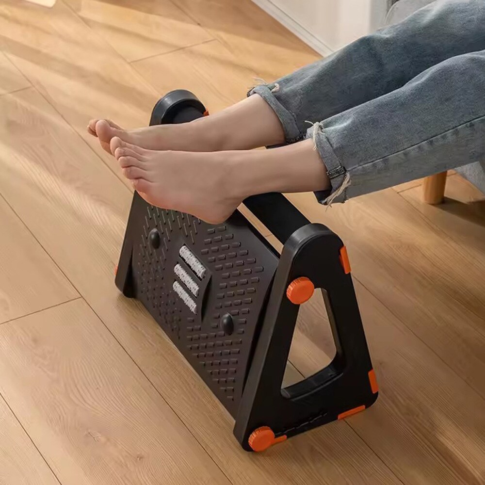 Jalkatuki hierontatoiminnolla / hierova jalkatuki / ergonominen jalkatuki / toimistojalkatuki