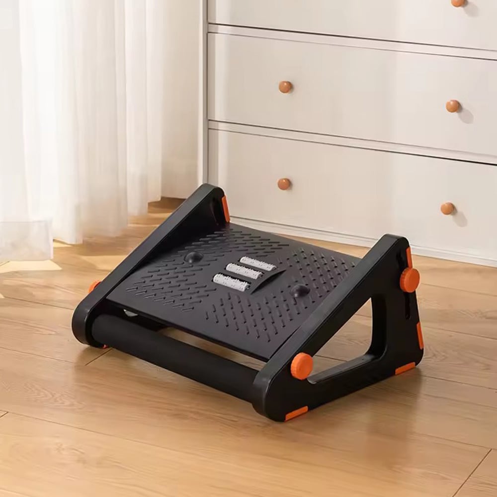 Jalkatuki hierontatoiminnolla / hierova jalkatuki / ergonominen jalkatuki / toimistojalkatuki