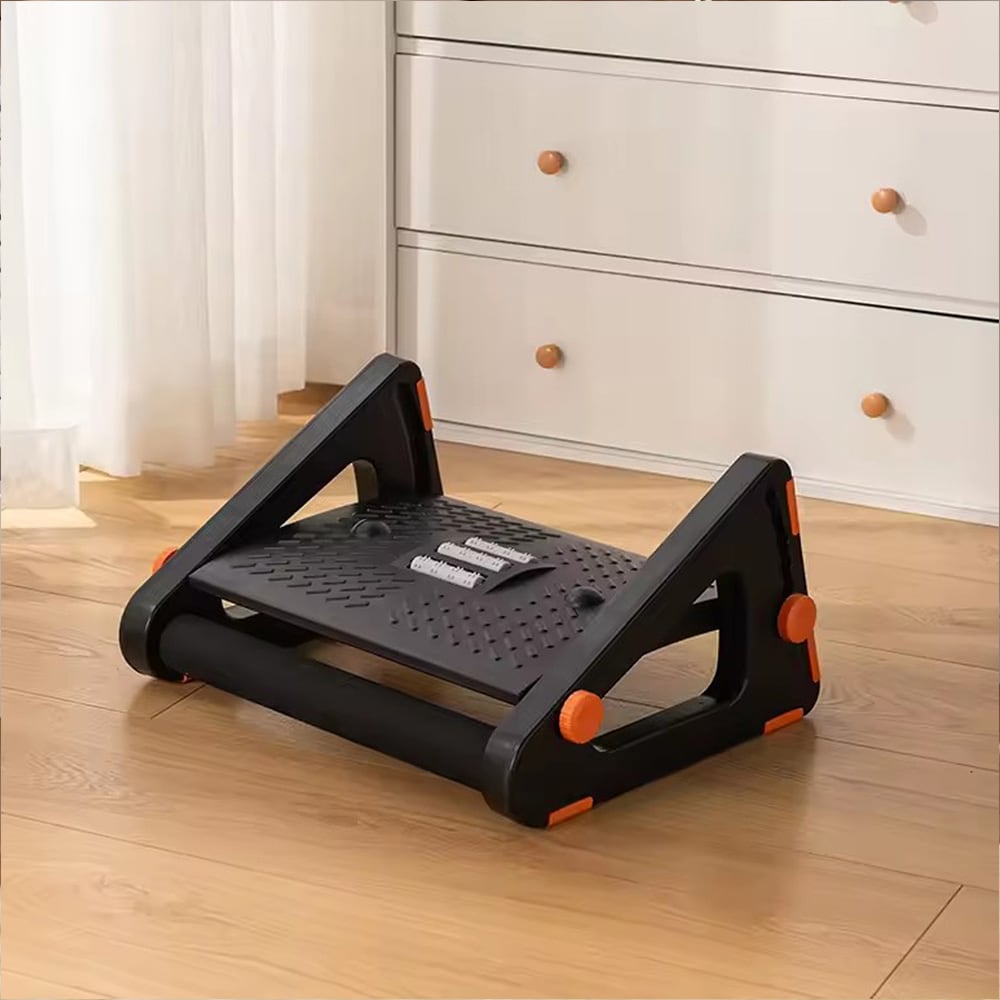 Jalkatuki hierontatoiminnolla / hierova jalkatuki / ergonominen jalkatuki / toimistojalkatuki