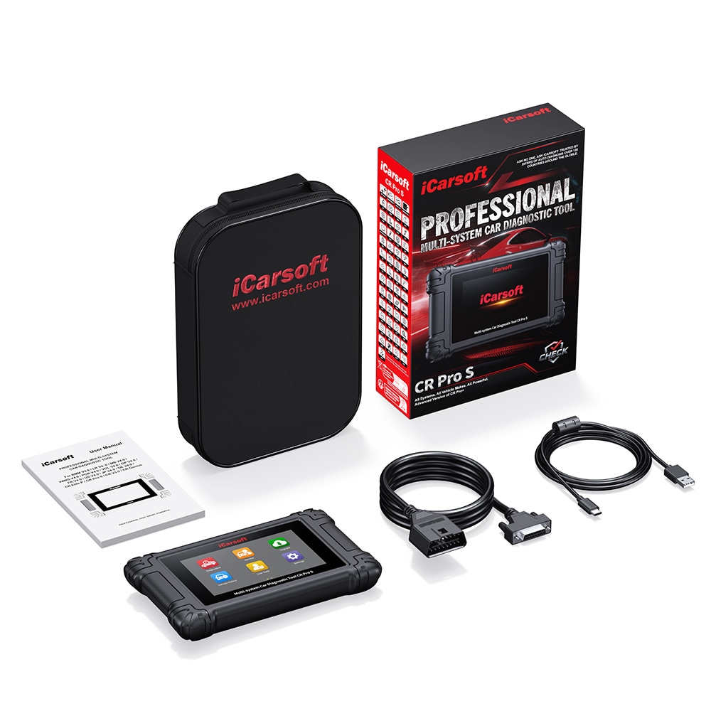 iCarsoft CR Pro S -autodiagnostiikkalaite / OBD-vikakoodinlukija useille automerkeille / diagnostiikkatyökalu live-datalla