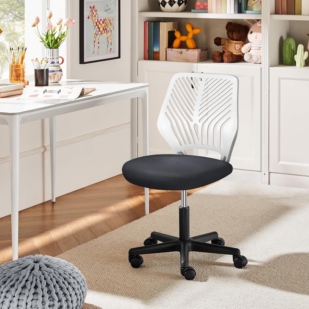Ergonominen toimistotuoli - Harmaa / pöytätuoli ilman käsinojia, säädettävällä korkeudella