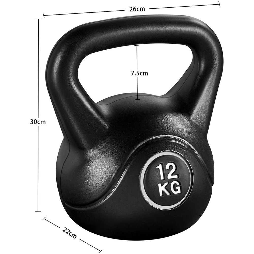 Yaheetech Kahvakuula 12 kg – Ergonominen Kettlebell Voima-, CrossFit- ja Kotiharjoitteluun