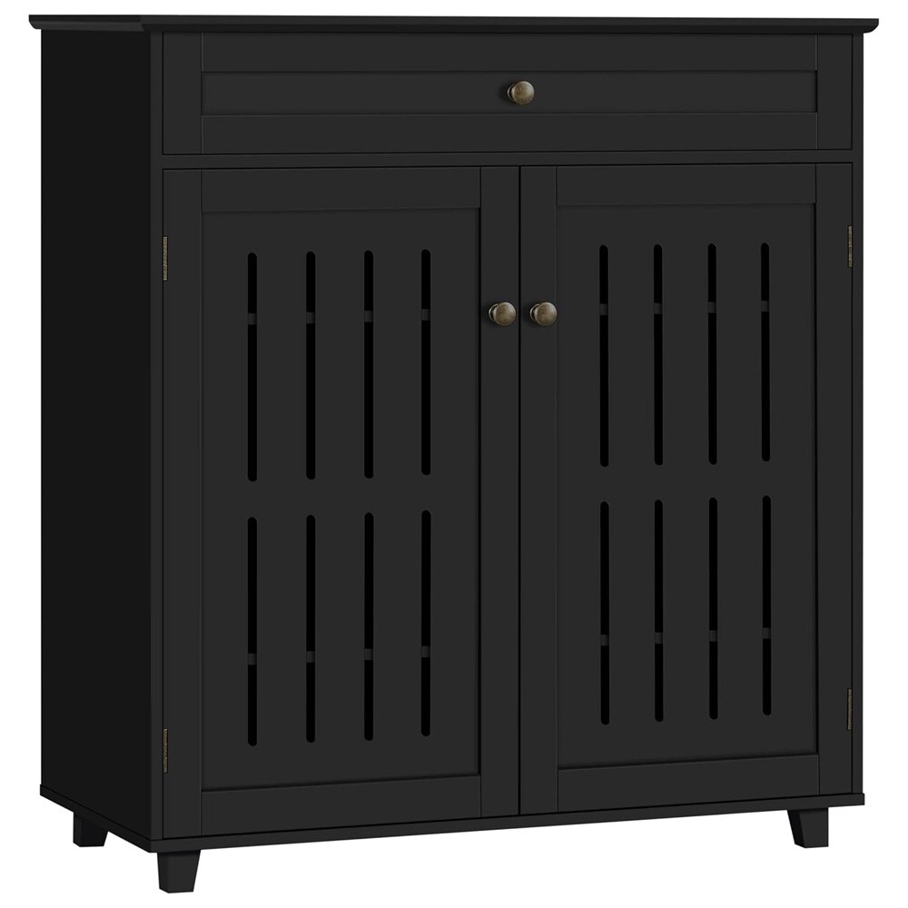 Kenkäkaappi laatikolla – Kenkäkaappi säädettävillä hyllyillä ja tuuletusovilla 78 x 37 x 85,5 cm