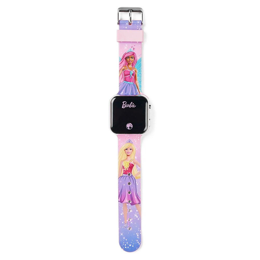 Barbie LED-kello lapsille / digitaalinen lasten kello / rannekello LED-näytöllä