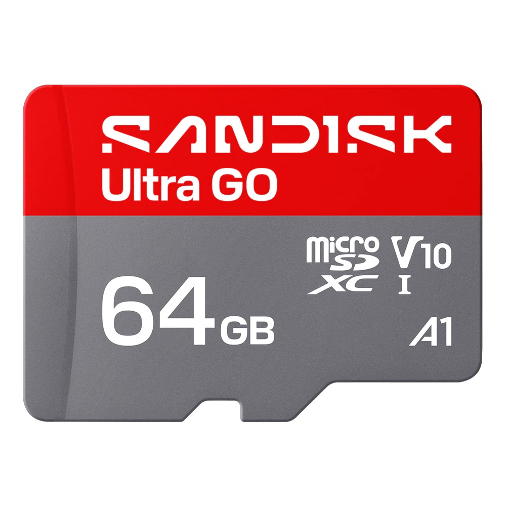 Sandisk Ultra GO microSDXC UHS-I -kortti 64GB / microSDXC-muistikortti, jossa on A1-suorituskyky
