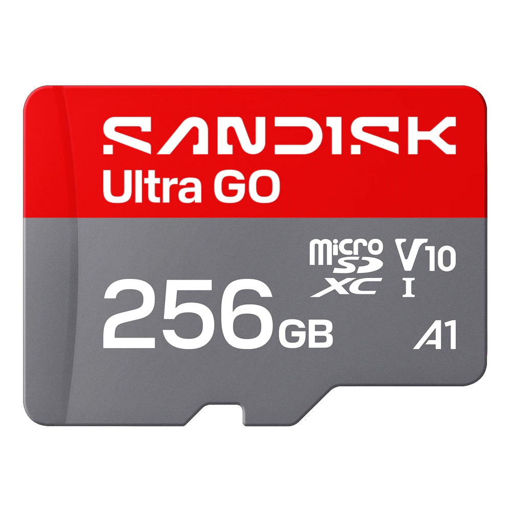 Sandisk Ultra GO microSDXC UHS-I -kortti 256GB / microSDXC-muistikortti, jossa on A1-suorituskyky