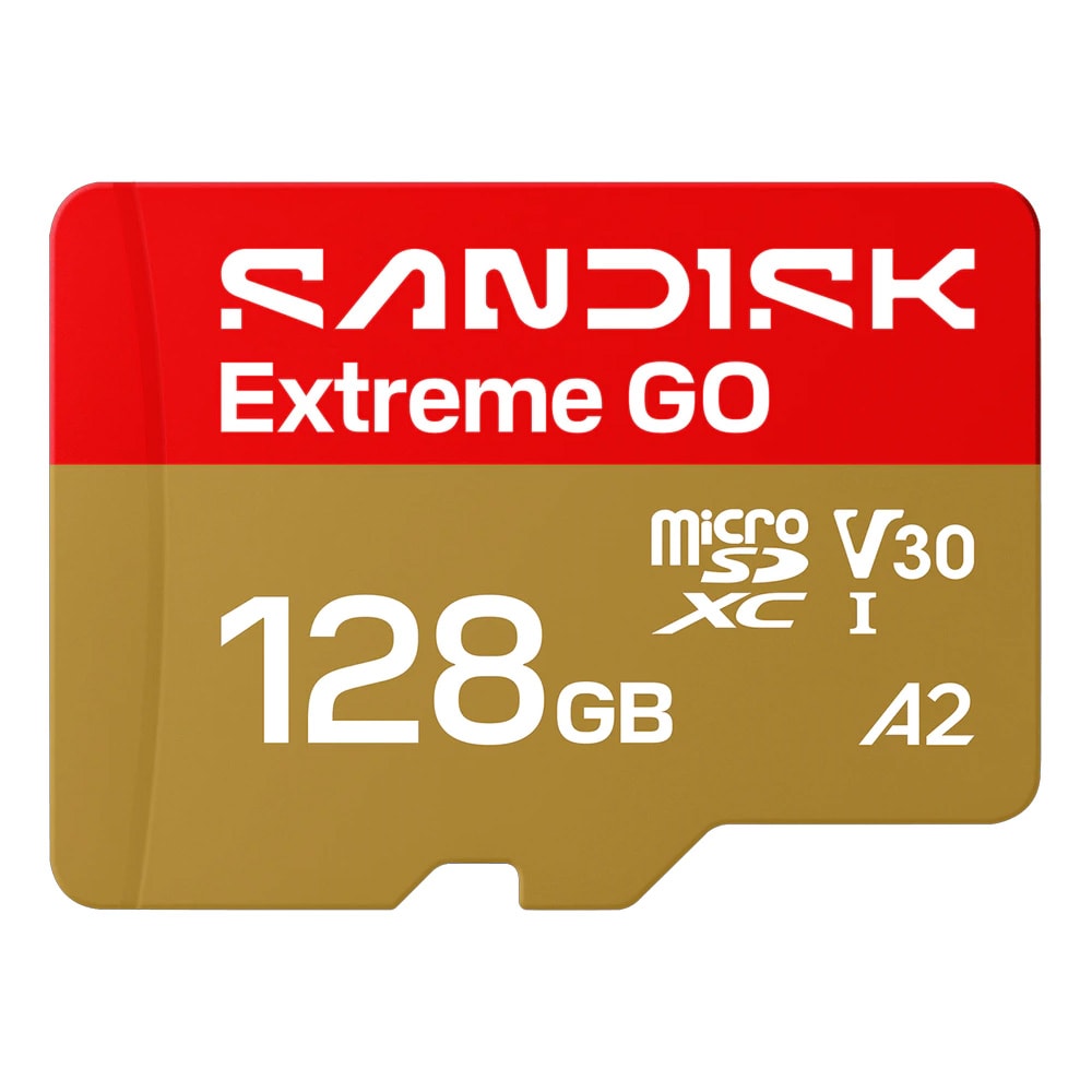 Sandisk Extreme GO microSDXC UHS-I -kortti 128GB / microSDXC-muistikortti U3:lla ja V30:llä / microSDXC-muistikortti U3:lla ja V30:lla