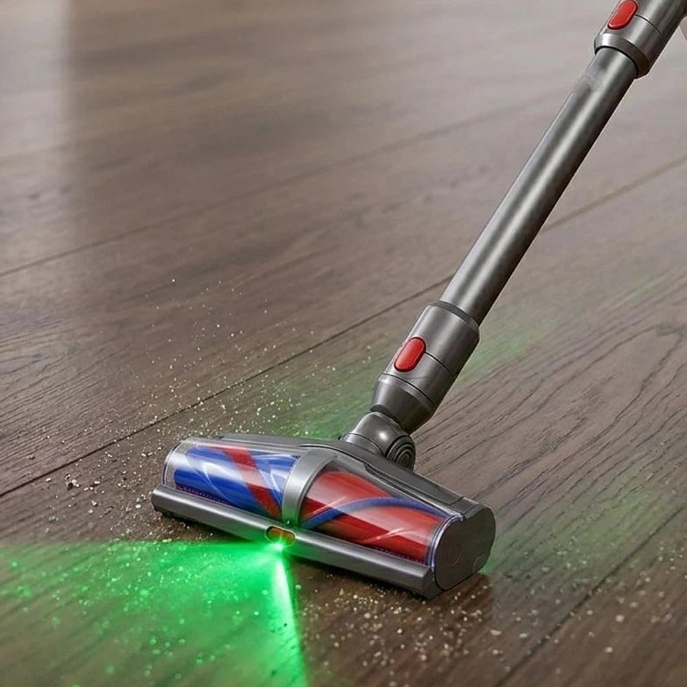 Pölynimurin suutin, jossa on vihreä LED Dyson V7 V8 V10 V11 V15 / Moottoroitu lattiasuutin