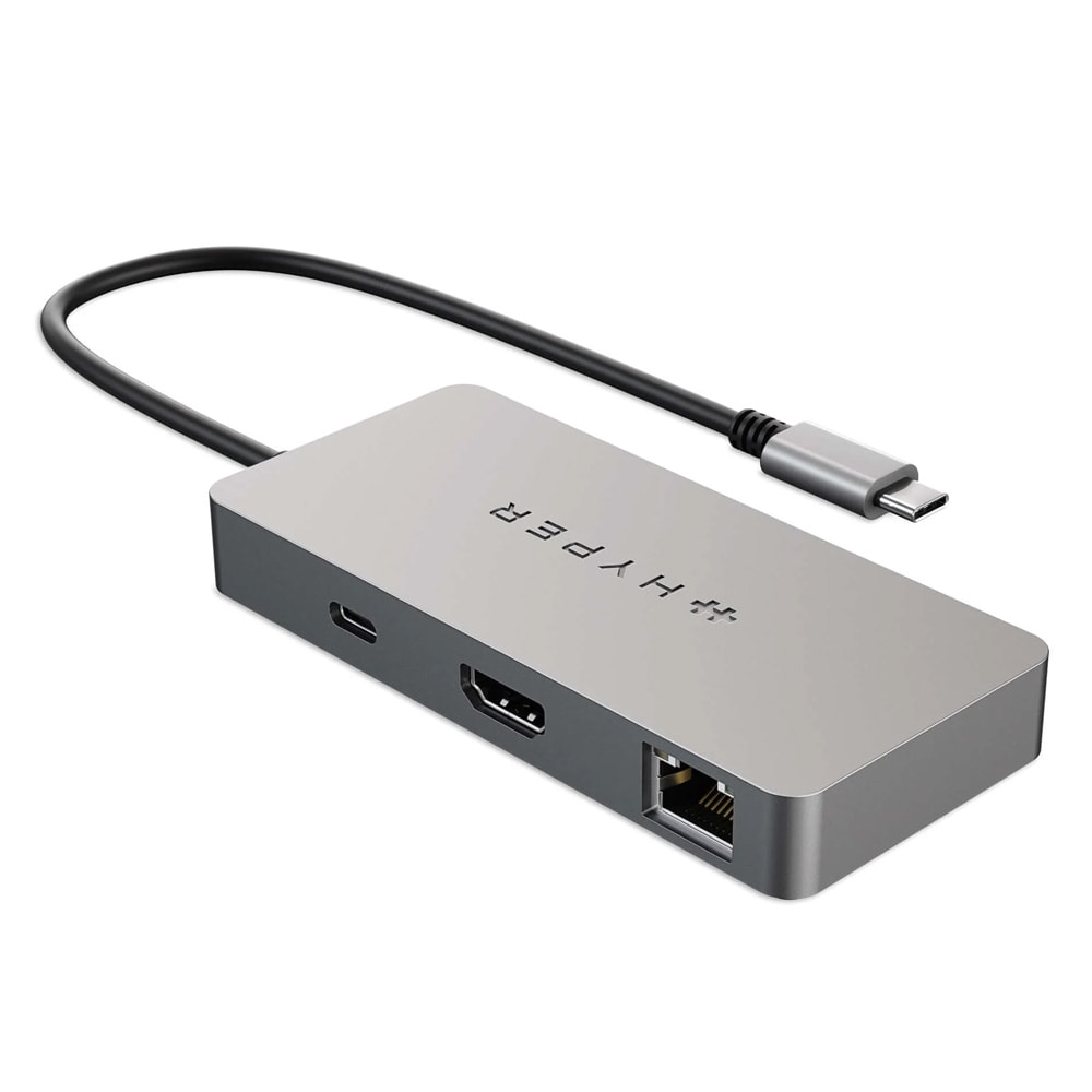 HyperDrive 5-porttinen USB-C-keskitin / USB-C-keskitin / Chromebook USB-C-sovitin