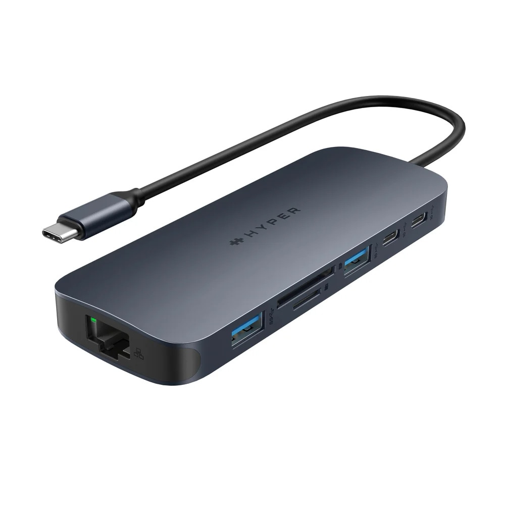 HyperDrive Next 11-porttinen USB-C-telakointiasema / USB-C-keskitin / kaksoismonitori-telakointiasema