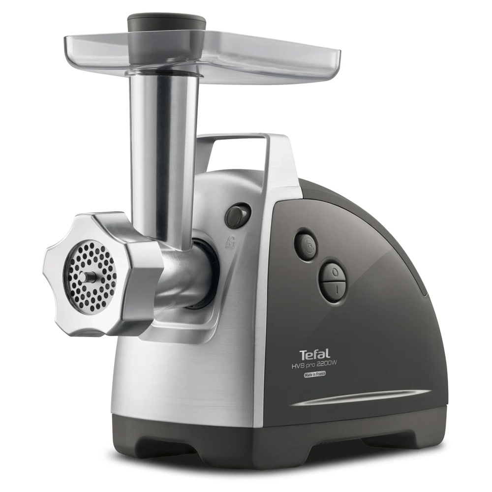 Tefal HV8 Pro -lihamylly NE6868 / Sähköinen lihamylly kotikäyttöön / Lihamylly makkarasarjalla varustettuna