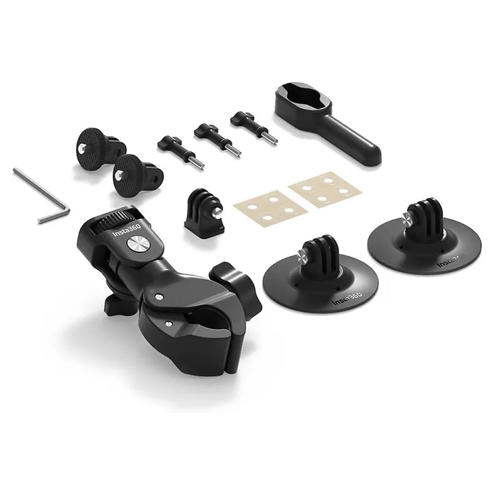 Insta360 Motorcycle Bundle / kamerakiinnike moottoripyörään ja polkupyörään / kiinnityssarja action-kameralle