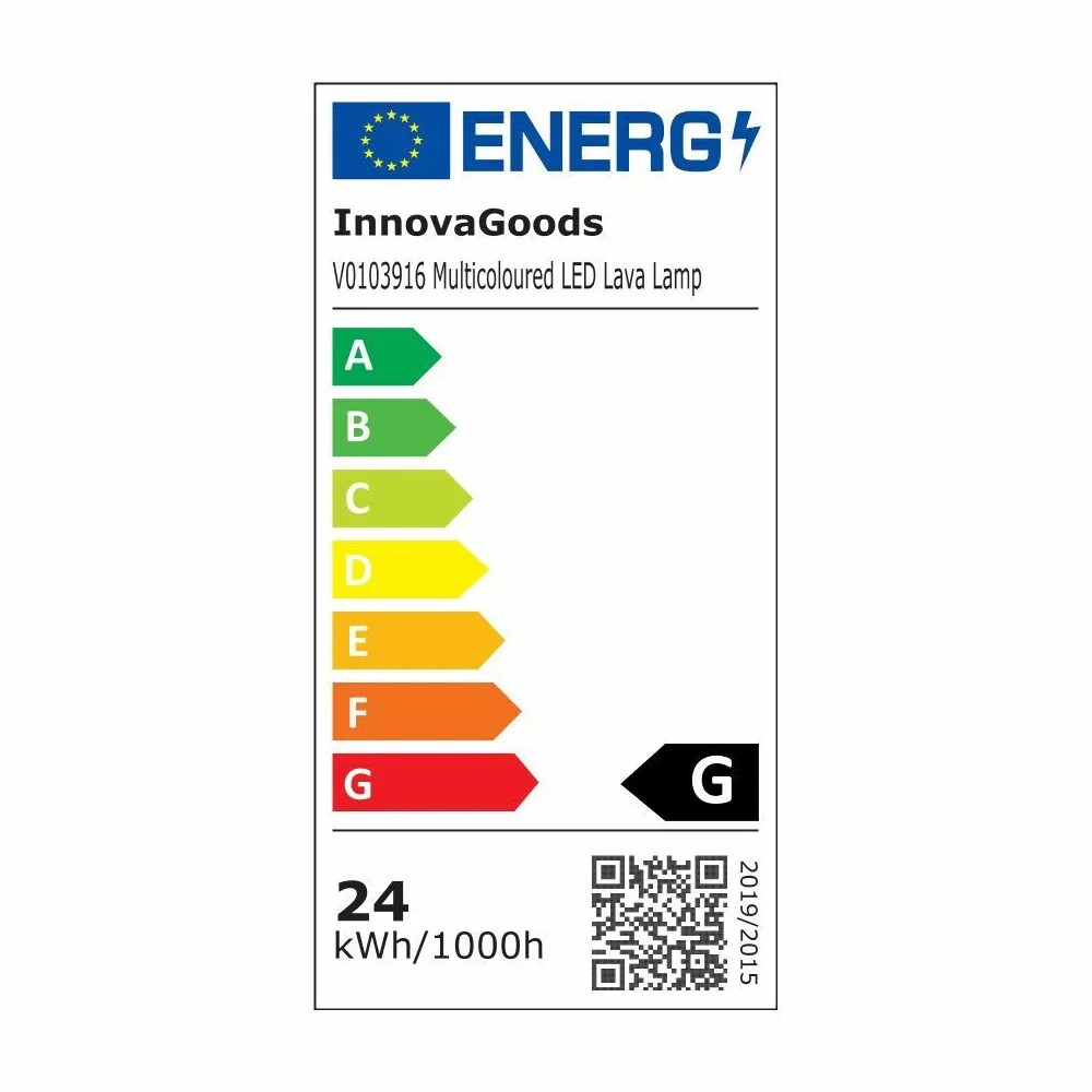InnovaGoods LED-laavalamppu / väriä vaihtava laavalamppu / retrolamppu 7 värillä
