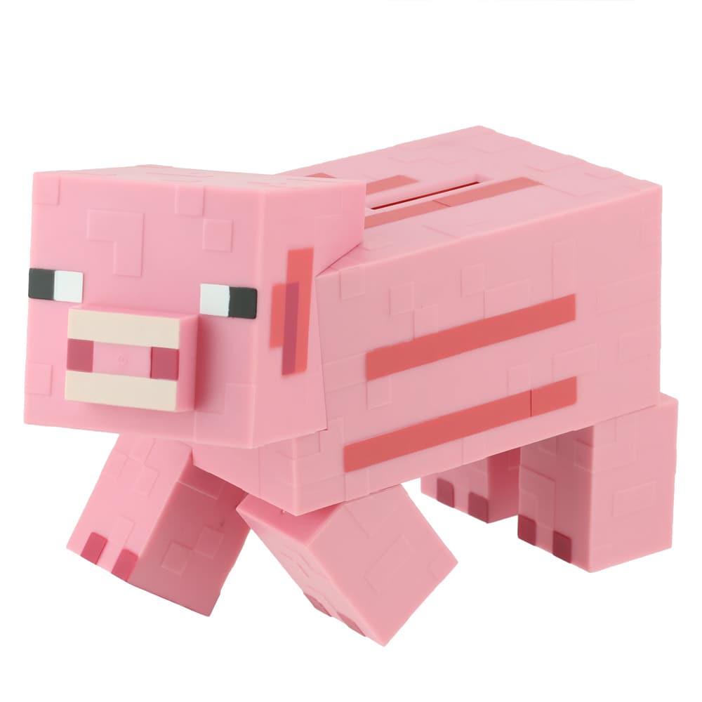 Paladone Minecraft Sika Rahapankki / Minecraft säästöpossu, jossa on lohkomainen sika muotoilu