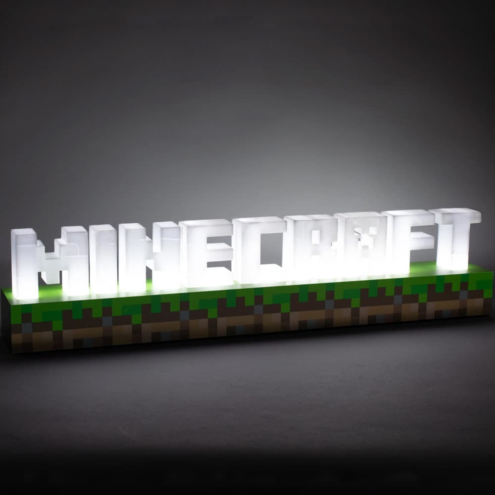 Paladone Minecraft Logo Light / Minecraft-logon valo pikselikirjaimilla varustettuna