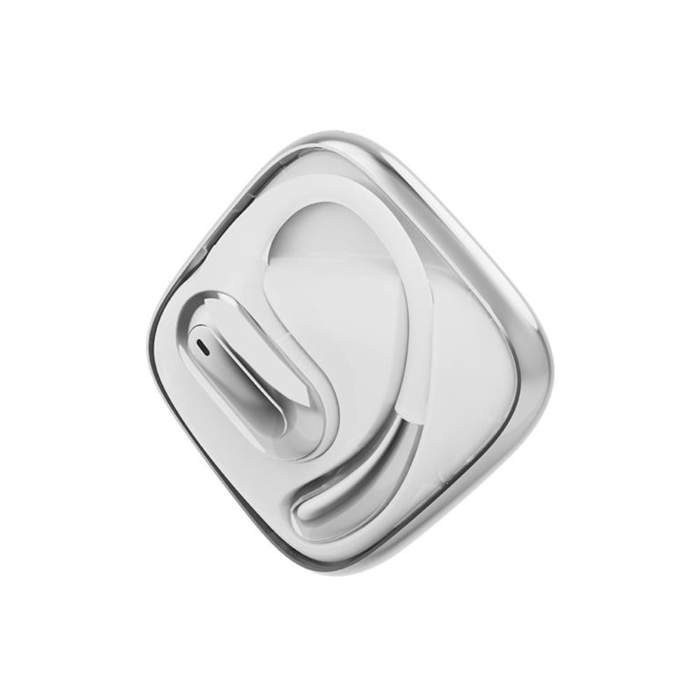 Avokuulokkeet TWS Headset - Valkoinen / Avokuulokkeet, joissa on korvakoukku ja latauskotelo