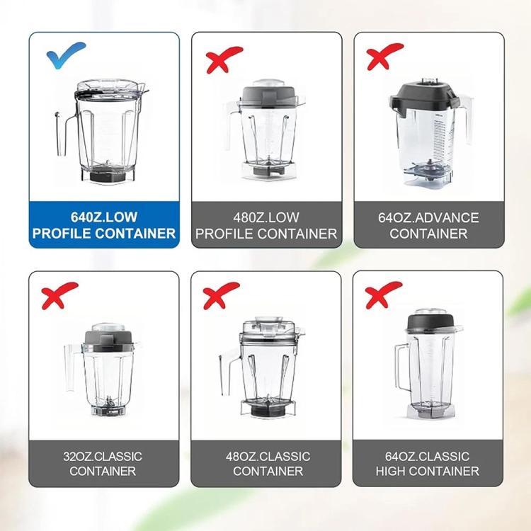 Teräyksikkö Vitamix-tehosekoittimeen 64 oz matalaprofiilisäiliölle / terä 105733 / A2300, A3500 ja 7500-sarja