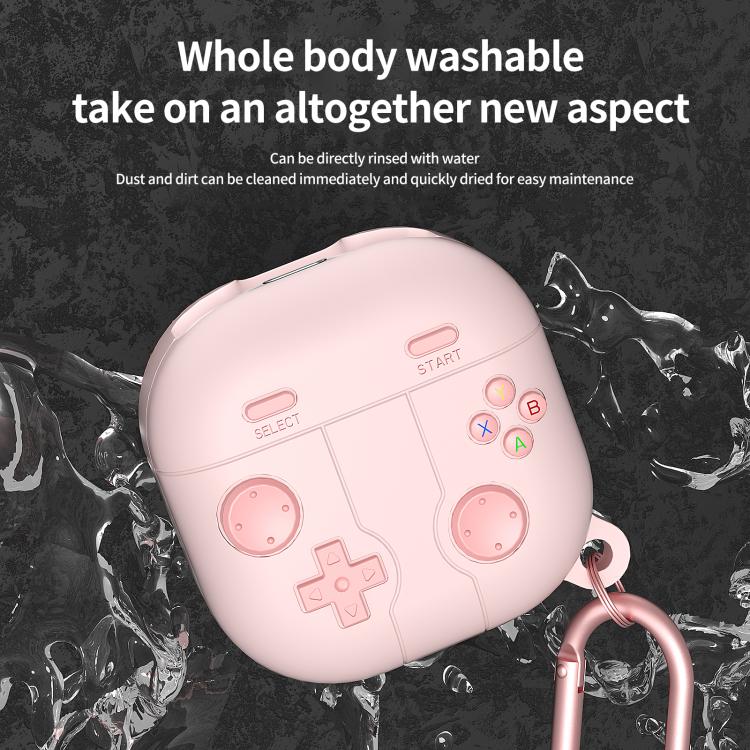 Retro pelityylinen silikonikotelo Samsung Galaxy Buds Core - vaaleanpunainen