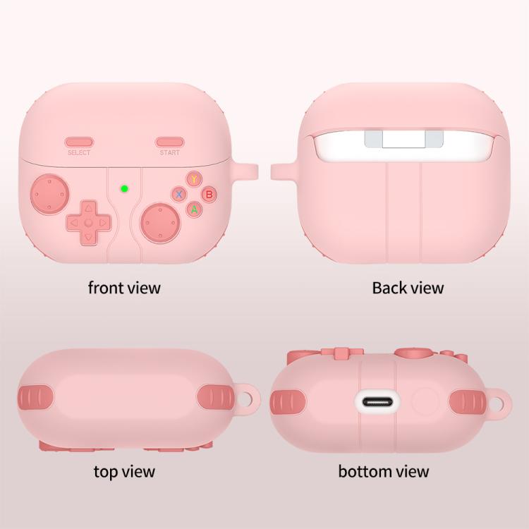Retro pelityylinen silikonikotelo Samsung Galaxy Buds3/Buds3 Pro:lle - vaaleanpunainen