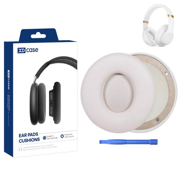 Keinonahkaiset korvatyynyt Beats Solo Pro Wireless -puhelimille - Valkoinen