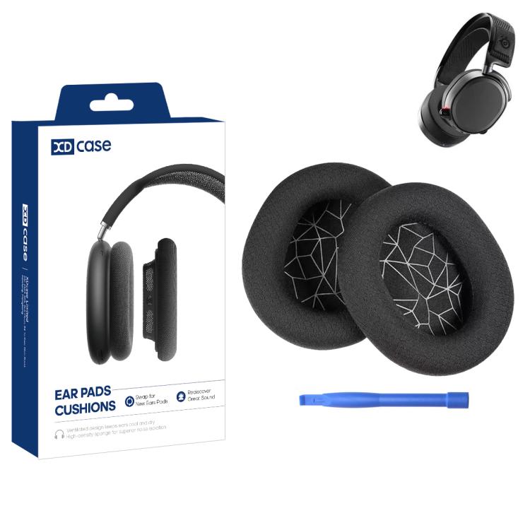 Verkkokorvatyynyt SteelSeries Arctis -kuulokkeisiin 1/3/5/7/9/Pro - Svart/vit
