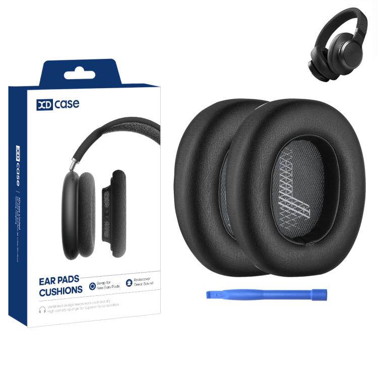 Keinonahkaiset korvatyynyt JBL Live 650BTNC/660NC/E65BTNC/Duet NC:lle - Svart