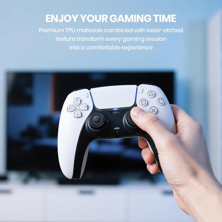 PS5/PS4-joystickkahvat, 10 kpl:n pakkaus – Svart / Analogivipujen vaihtokupit