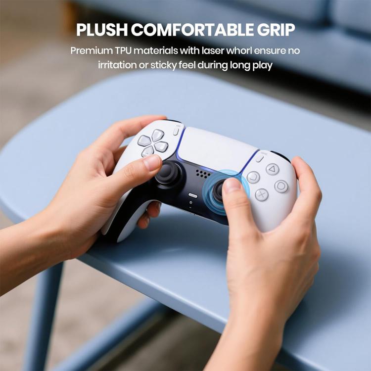 PS5/PS4-joystickkahvat, 10 kpl:n pakkaus – Svart / Analogivipujen vaihtokupit