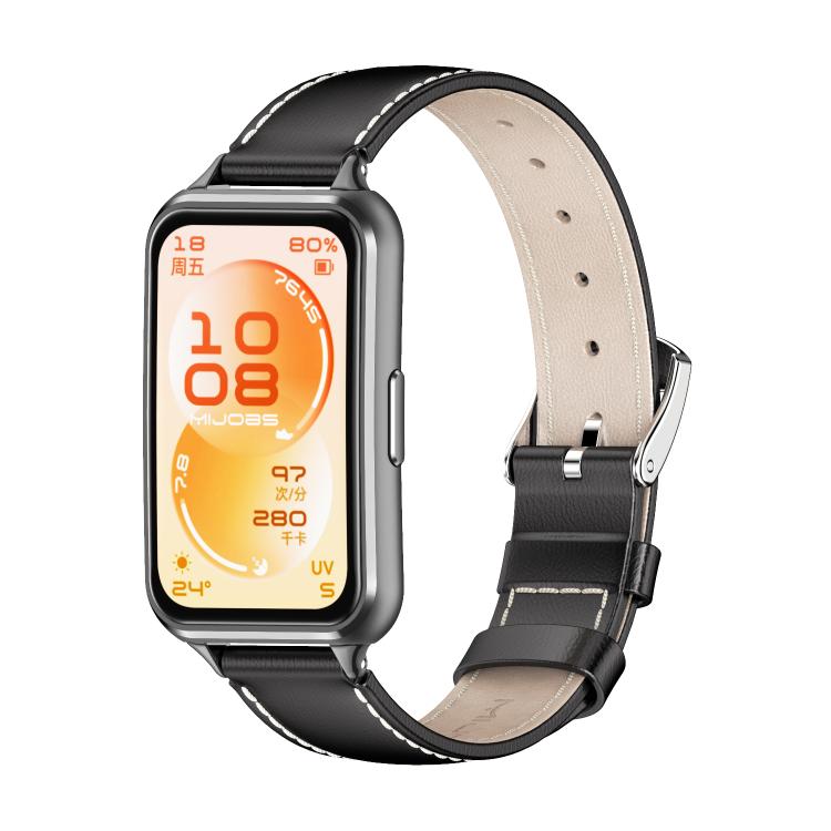Nahkaranneke Huawei Band 11/11 Pro - Svart / nahkaranneke aktiivisuusrannekkeelle