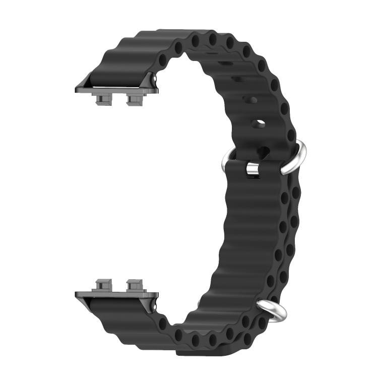 Silikonirannekkeen Huawei Band 11/11 Pro - Svart / Pehmeä silikonirannekkeen
