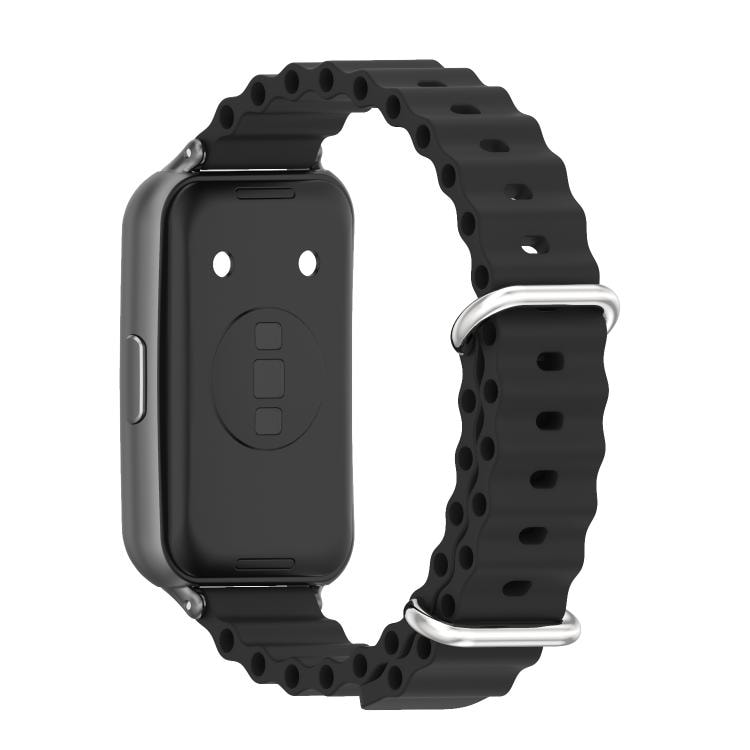 Silikonirannekkeen Huawei Band 11/11 Pro - Svart / Pehmeä silikonirannekkeen