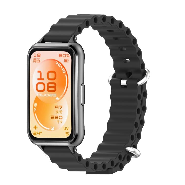 Silikonirannekkeen Huawei Band 11/11 Pro - Svart / Pehmeä silikonirannekkeen