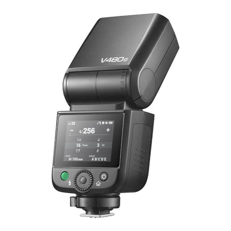 Godox TTL-salama V480 Canonille / pyöreä Li-ion-salama Canonille / TTL-speedlite, jossa on 2,4 GHz:n X-järjestelmä