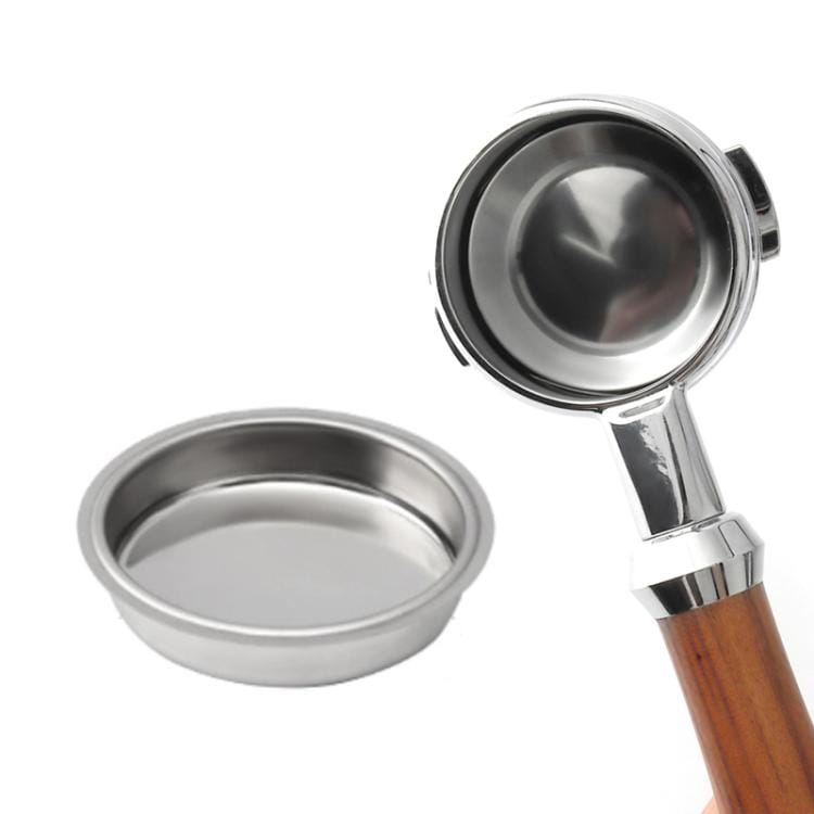 58 mm:n ruostumattomasta teräksestä valmistettu sulkusuodatin / espressokoneen vastavirtasuodatin
