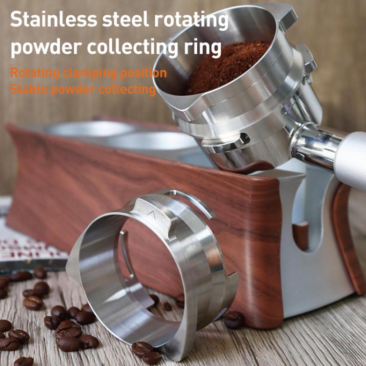 54 mm:n annostelurengas ruostumattomasta teräksestä Breville 8-sarjaan – hopea / annostelusuppilo