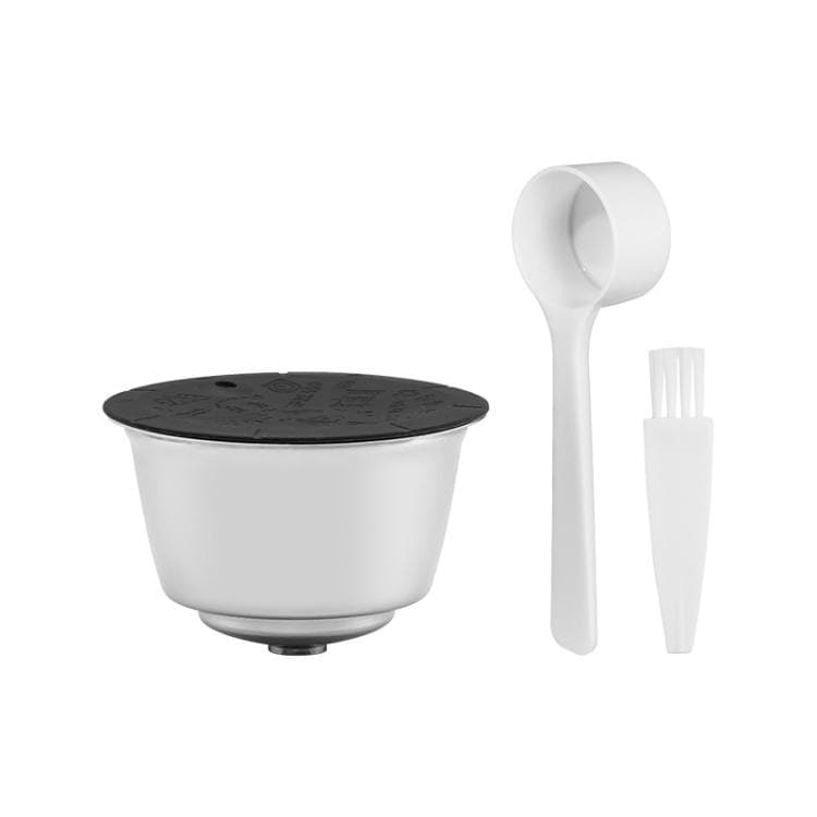 Dolce Gusto -järjestelmään tarkoitettu uudelleenkäytettävä ruostumattomasta teräksestä valmistettu kahvikapseli / uudelleen täytettävä kahvikapseli