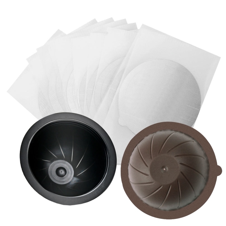 Nespresso Vertuo Plus -kahvikapselien kuoret – Svart-ruskea + 100 alumiinifoliota