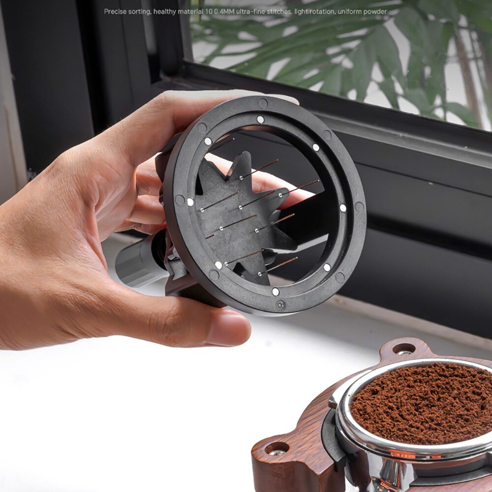 Pyörivä WDT-työkalu 53 mm / pyörivä neulajakaja espressolle / neulajakaja