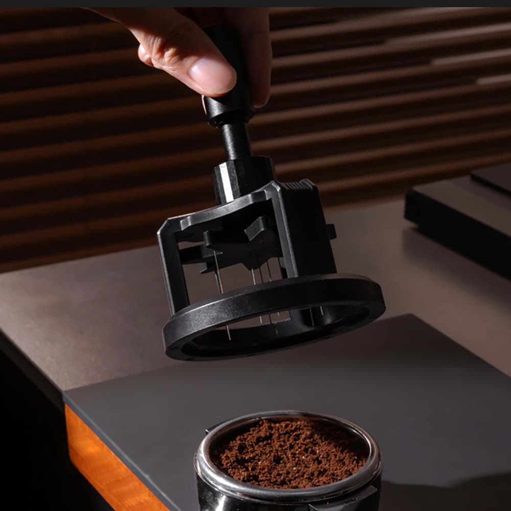 Pyörivä WDT-työkalu 53 mm / pyörivä neulajakaja espressolle / neulajakaja