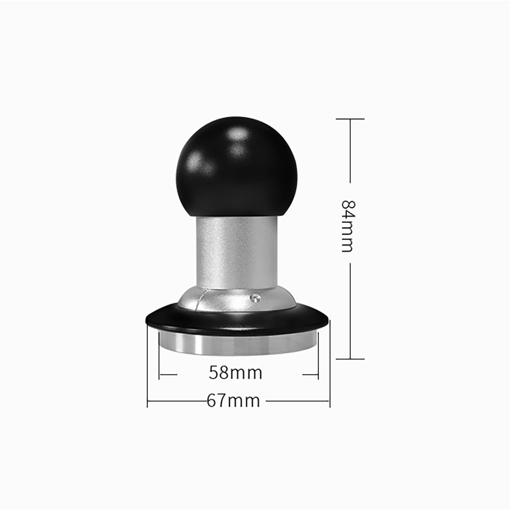 Tamper, 14 kg:n paine / kiinteän paineen espressotamper / kahvitamper, 58 mm