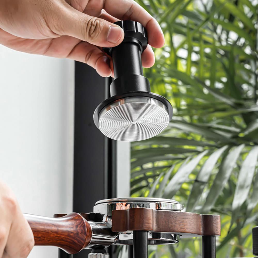 Säädettävällä paineella varustettu tamperi 53 mm / säädettävä espressotamperi 53 mm / paineensäädettävä kahvitamperi