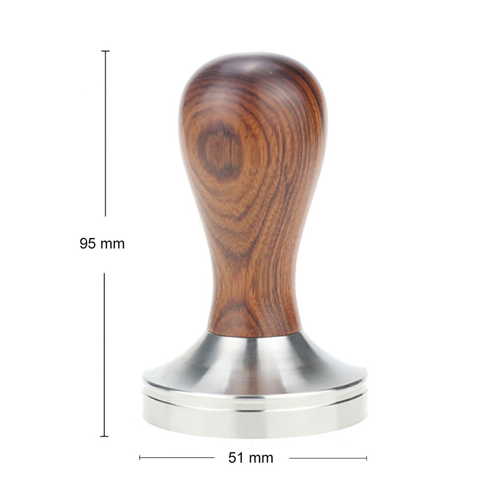 Puukahvainen tamperi 51 mm / espressotamperi 51 mm / kahvitamperi